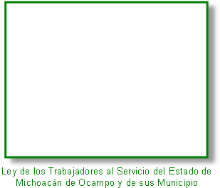 Ley de los Trabajadores al Servicio del Estado de 
Michoacán de Ocampo y de sus Municipio